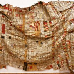 El anatsui textile copper cloth man triumphant scale forum aluminium wire 2005