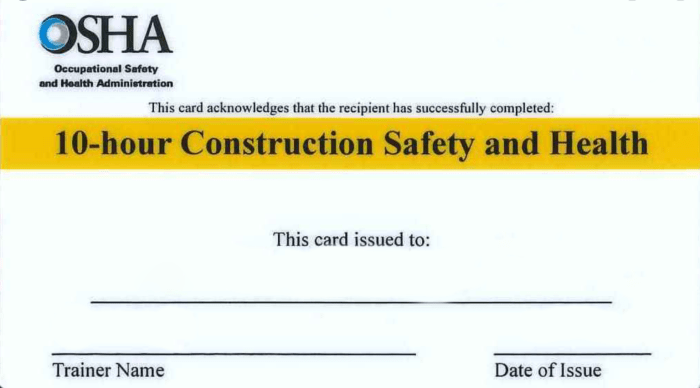 What are aegcps osha 10