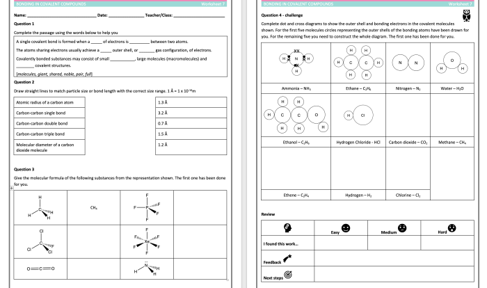 Unit 6 worksheet 4 molecular compounds