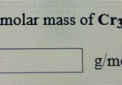 What is the molar mass of cr3 aso4 2