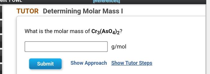 What is the molar mass of cr3 aso4 2