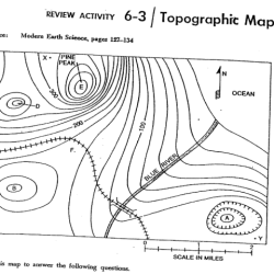 Topographic map practice answer key