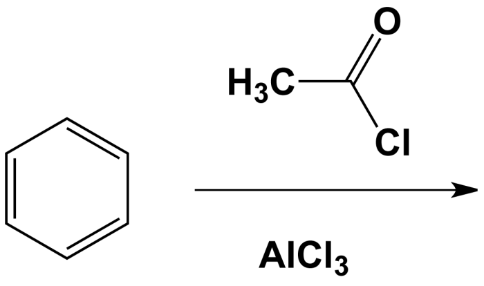 Benzonitrile + methyl chloride + alcl3