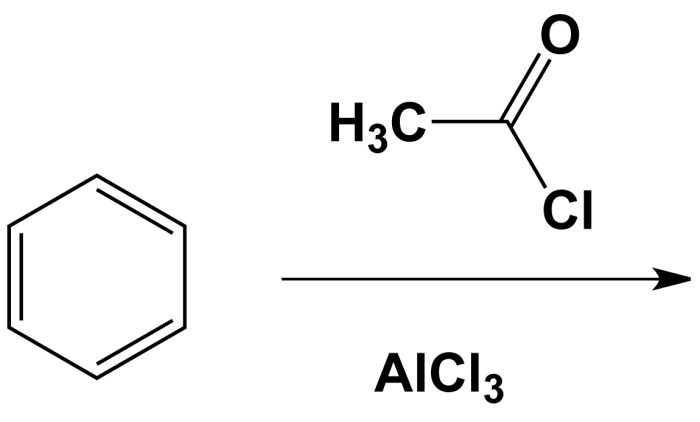 Benzonitrile + methyl chloride + alcl3