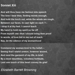 Sonnet 13 by elizabeth barrett browning