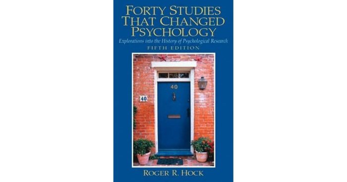 Forty studies that changed psychology 8th edition pdf free