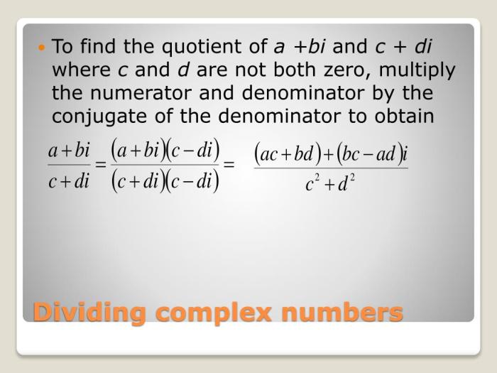 What is the quotient of the complex number 4-3i