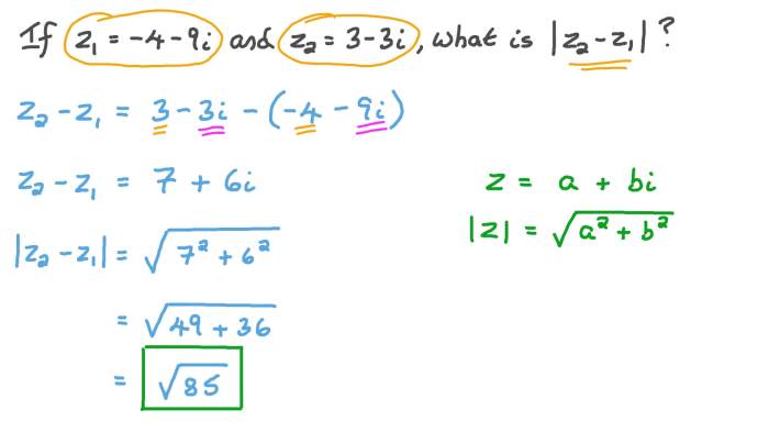 Quotient complex formula numbers